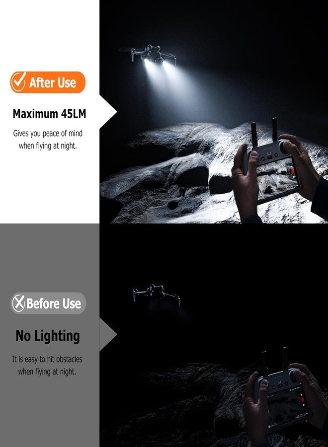 ستارت آر سي مصباح مساعد طيران ليلي LED من STARTRC لملحقات DJI Mini 5 Pro، مصباح كشاف للطيران الليلي/مصباح طوارئ/مصباح أمامي للطيران لـ DJI Mini 5 Pro - Image 2